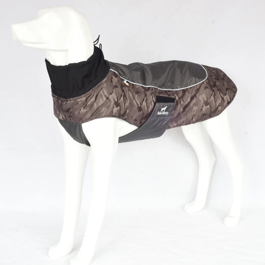 Winter Dog Jacket Waterproof Warm Coat With Reflective Trim And Leash Slot