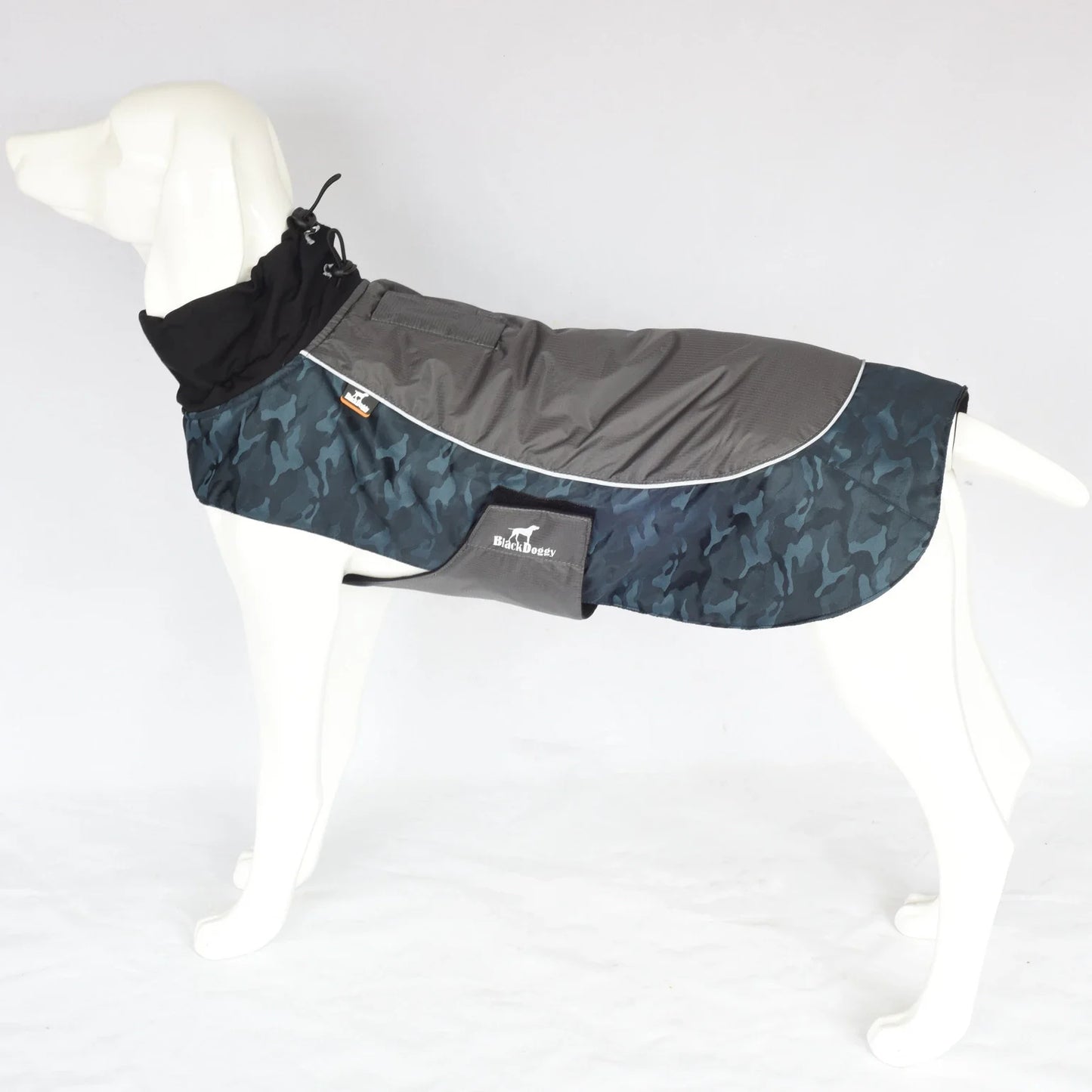 Winter Dog Jacket Waterproof Warm Coat With Reflective Trim And Leash Slot