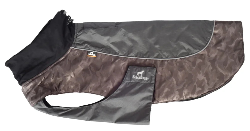 Winter Dog Jacket Waterproof Warm Coat With Reflective Trim And Leash Slot