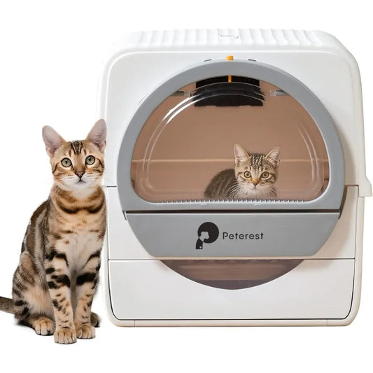 Semi Automatic Self Cleaning Cat Litter Box for Large Cats