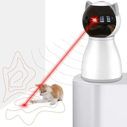 Laser Cat Toys for Indoor Cats The 4th Generation Real Random Trajectory Motion Activated Rechargeable Automatic Cat Laser Toy