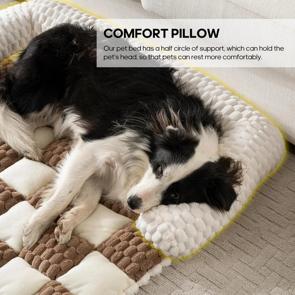 DAFIFY Thick Flannel Dog Couch Bed Cover Washable Non Slip Sofa Protector