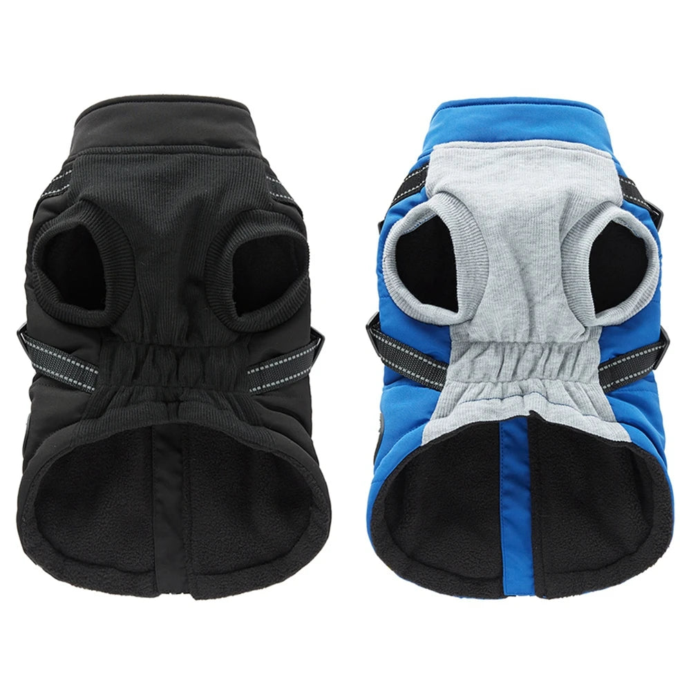 Waterproof Winter Dog Jacket With Harness Reflective Coat For All Sizes