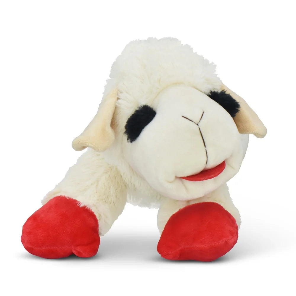 Jumbo Lamb Chop Plush Dog Toy With Squeaker 18 Inch Cuddly Fetch Toy