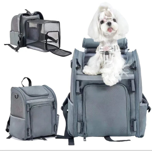 Expandable Pet Carrier Backpack Airline Approved Cats
