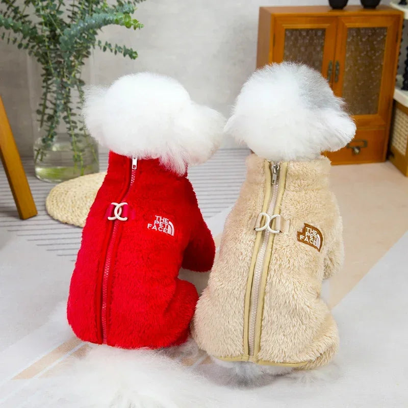 Winter Dog Jumpsuit Overalls Coat For Small Dogs Cats Maltese Chihuahua