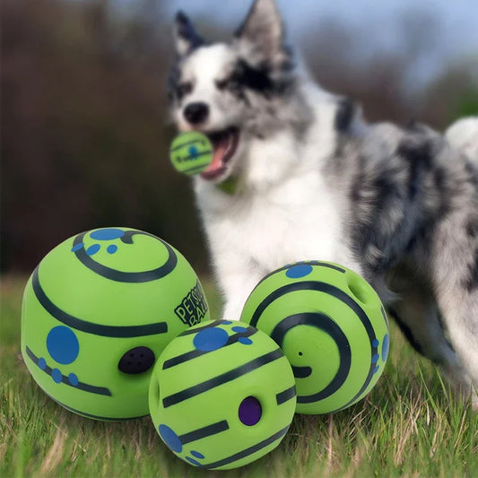 Wobble Wag Giggle Ball Dog Toy With Fun Rolling Sounds