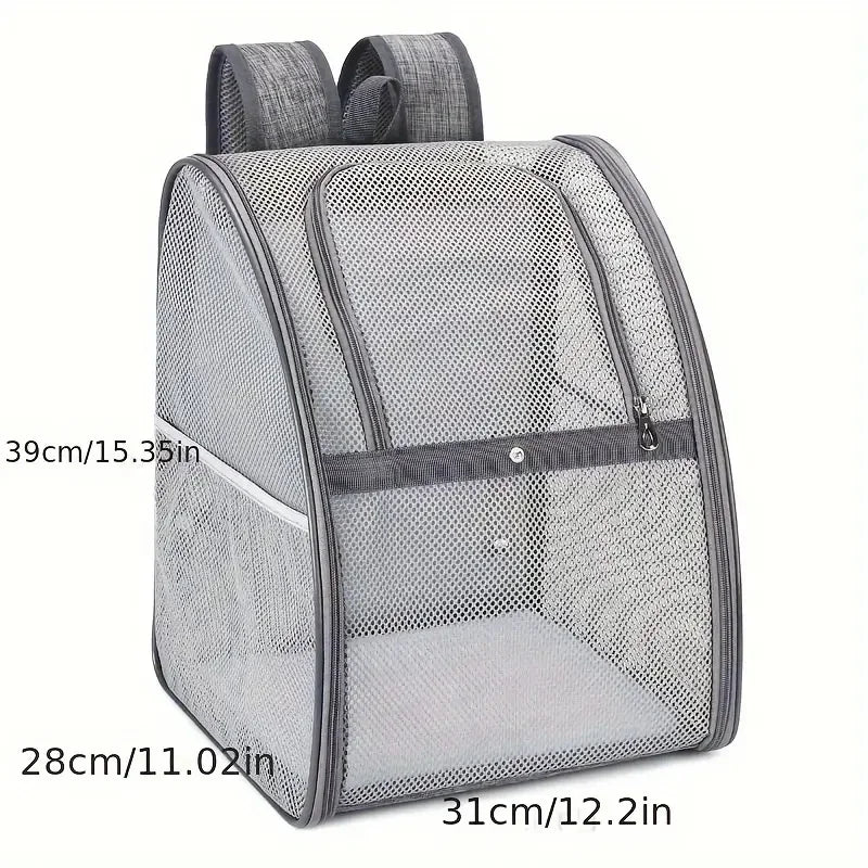 Breathable Mesh Double Shoulder Dog And Cat Travel Backpack