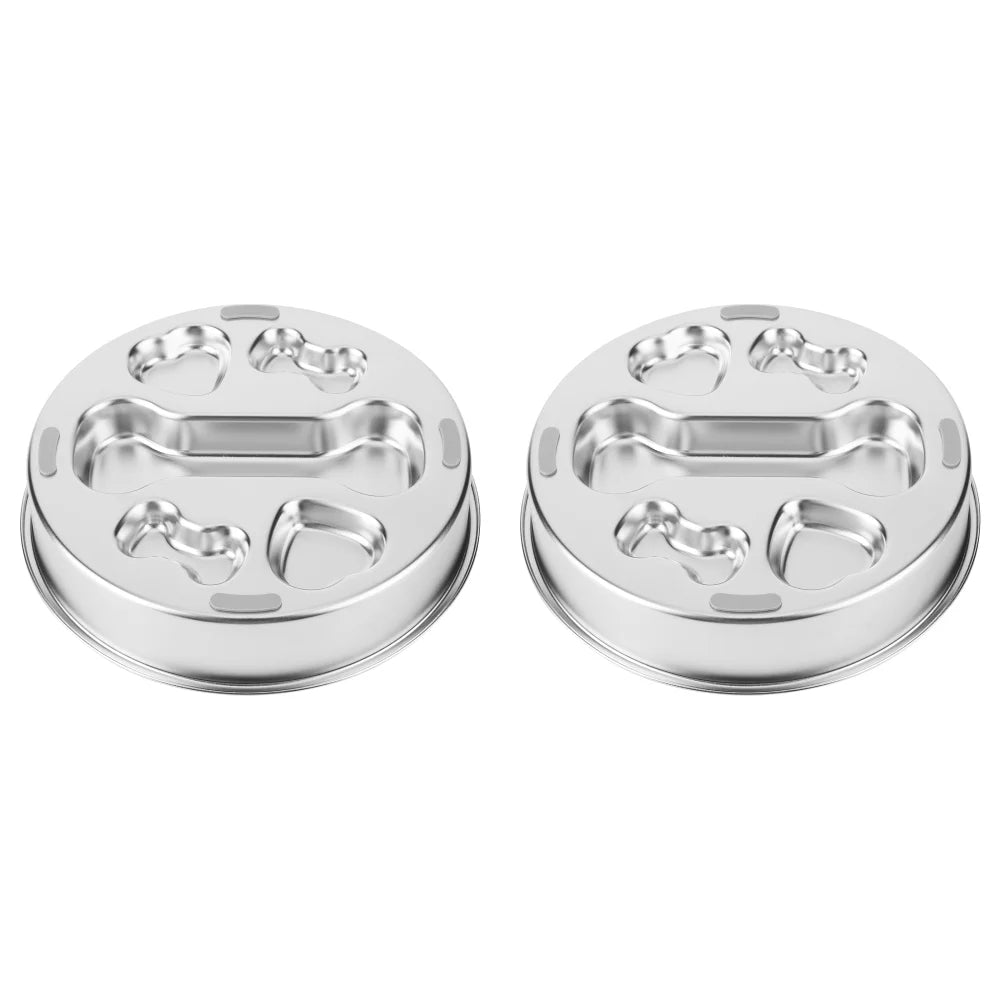 304 Stainless Steel Slow Feeder Dog Bowls With Non Slip Mat