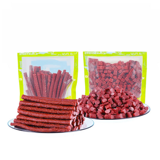 Natural Beef Stick Dog Treats 7oz or 14oz Healthy Easily Digestible All Natural Ingredients