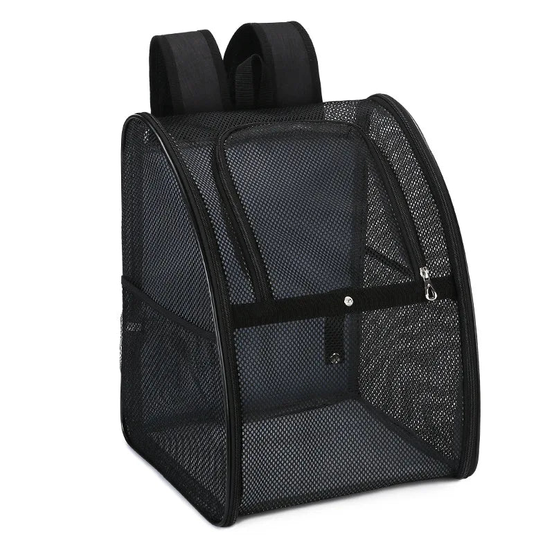 Breathable Mesh Double Shoulder Dog And Cat Travel Backpack