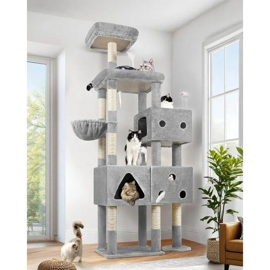 81 Inch Extra Large Cat Tower For Big Cats Up To 20 Lbs