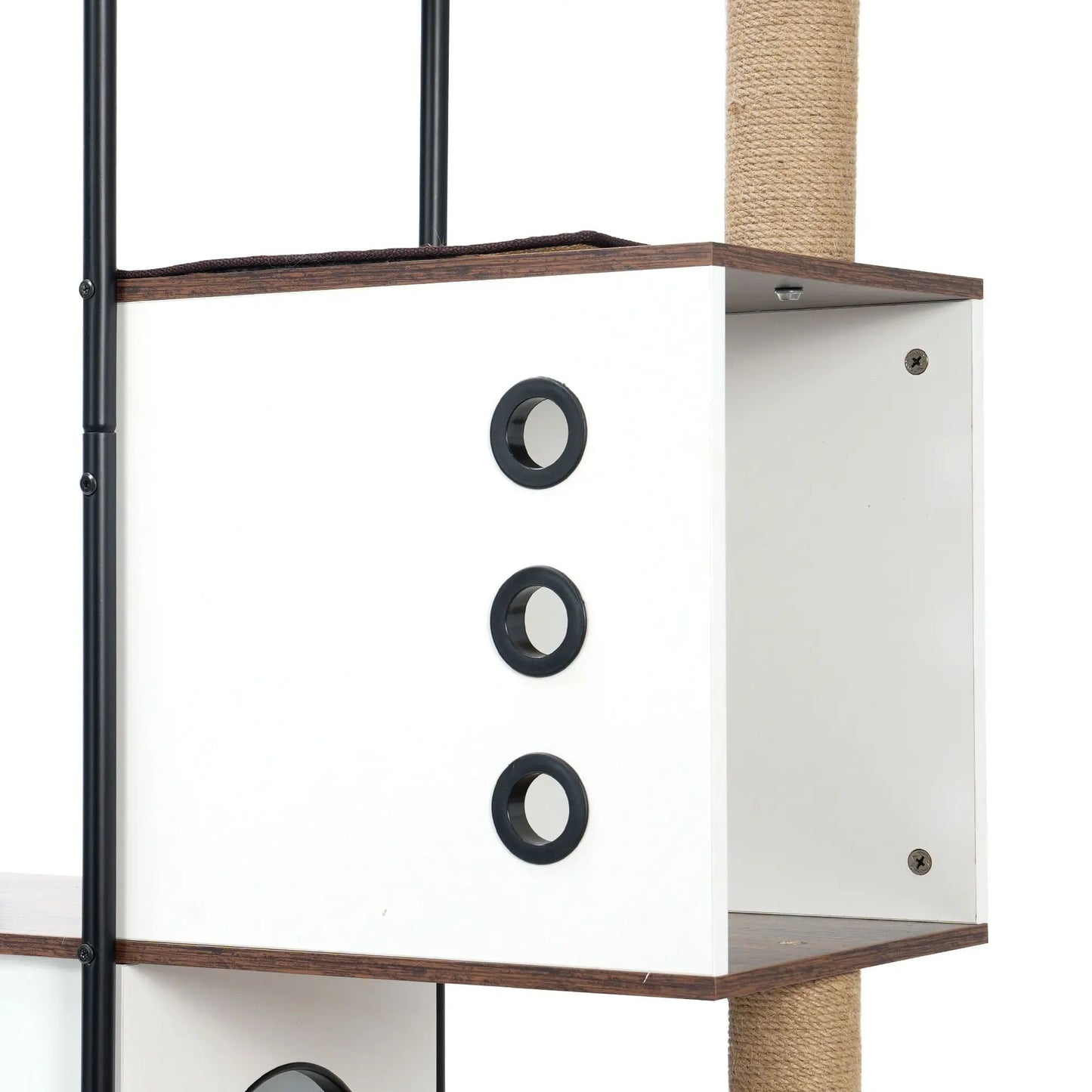 Modern Cat Tree Tower With Three Levels And Scratching Posts
