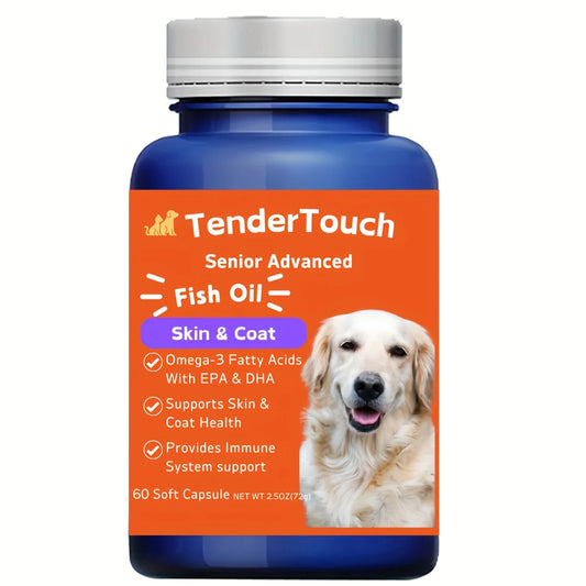 60 Capsules Amazing Omega 3 Fish Oil for Dogs and Cats