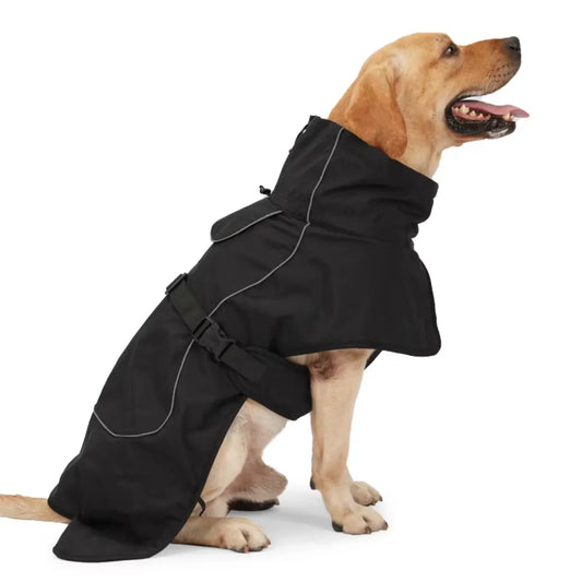Windproof Dog Raincoat Jacket Warm Winter Coat For Pets