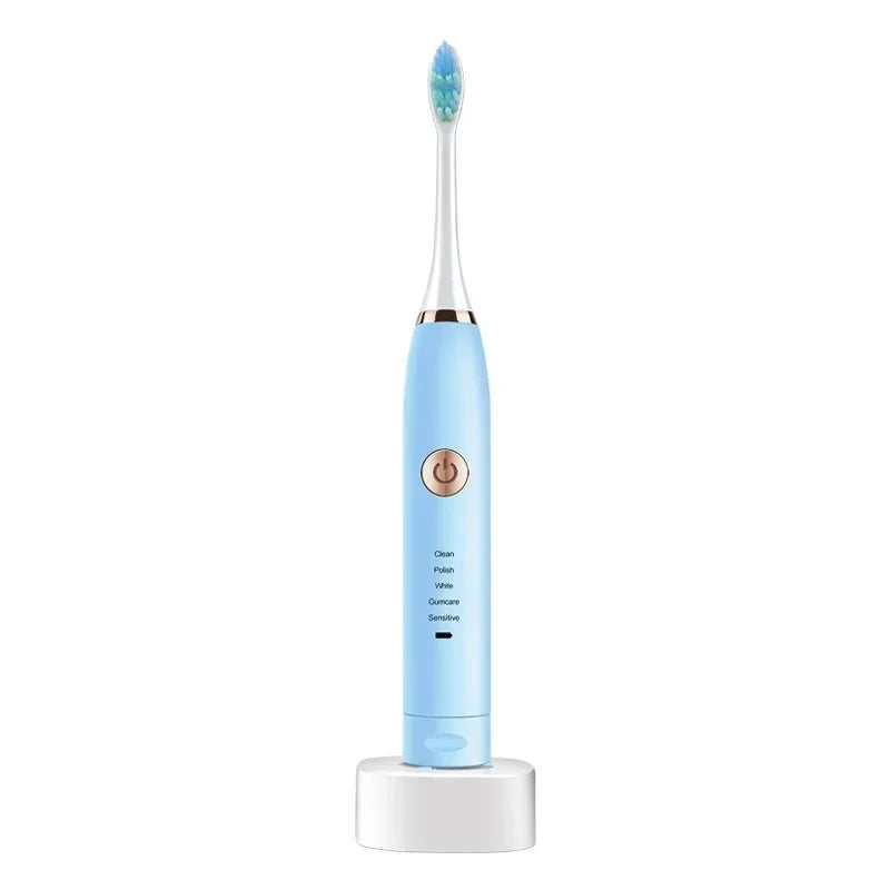 USB Rechargeable Electric Pet Toothbrush for Dogs and Cats with Replacement Brush Head