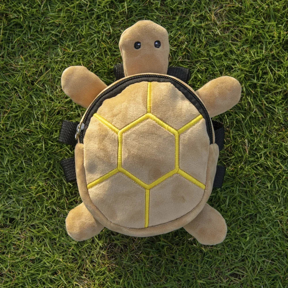 Soft Turtle Shape Dog Backpack Snack Bag For Puppies