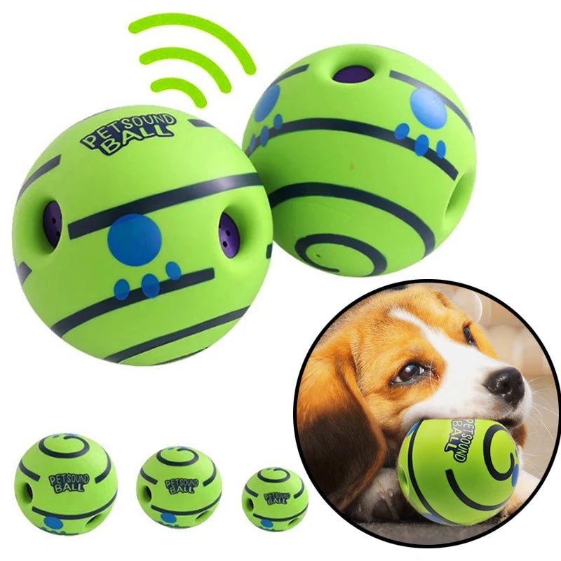 Wobble Wag Giggle Ball Dog Toy With Fun Rolling Sounds
