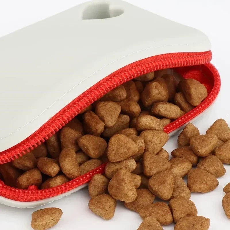 Silicone Dog Treat Pouch Portable Snack Bag Lightweight Odorless Attachable Belt for Training