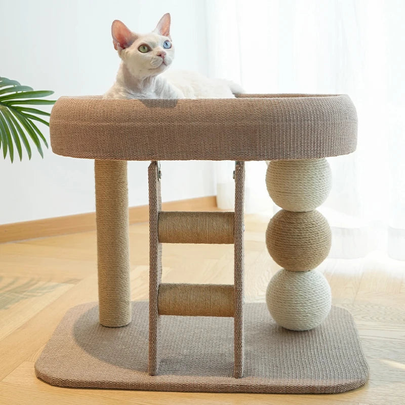 Large Indoor Cat Climbing Frame Tower Bed With Ice Mat