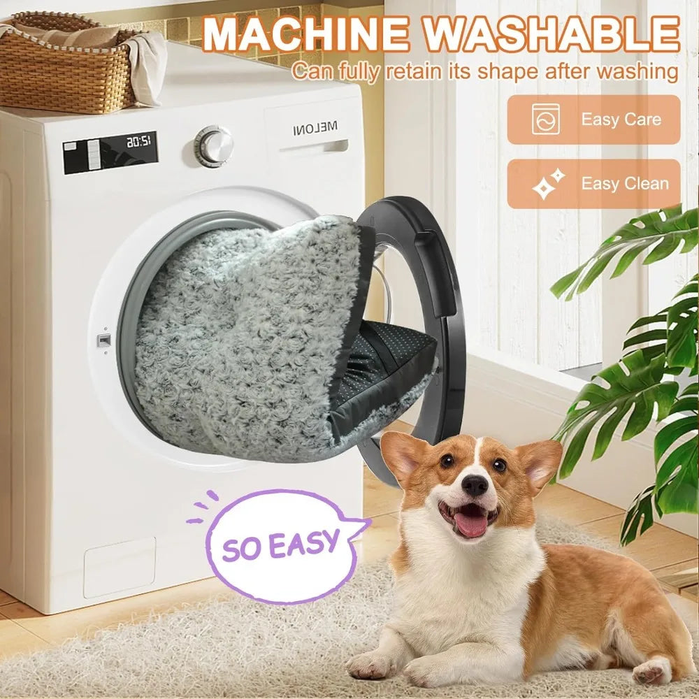 Deluxe Washable XXL Dog Bed Crate Mat 48 Inch Anti Slip for Large Dogs