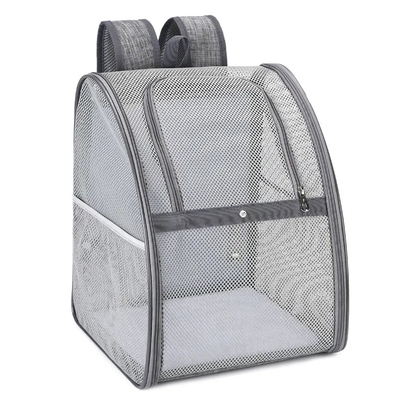 Breathable Mesh Double Shoulder Dog And Cat Travel Backpack