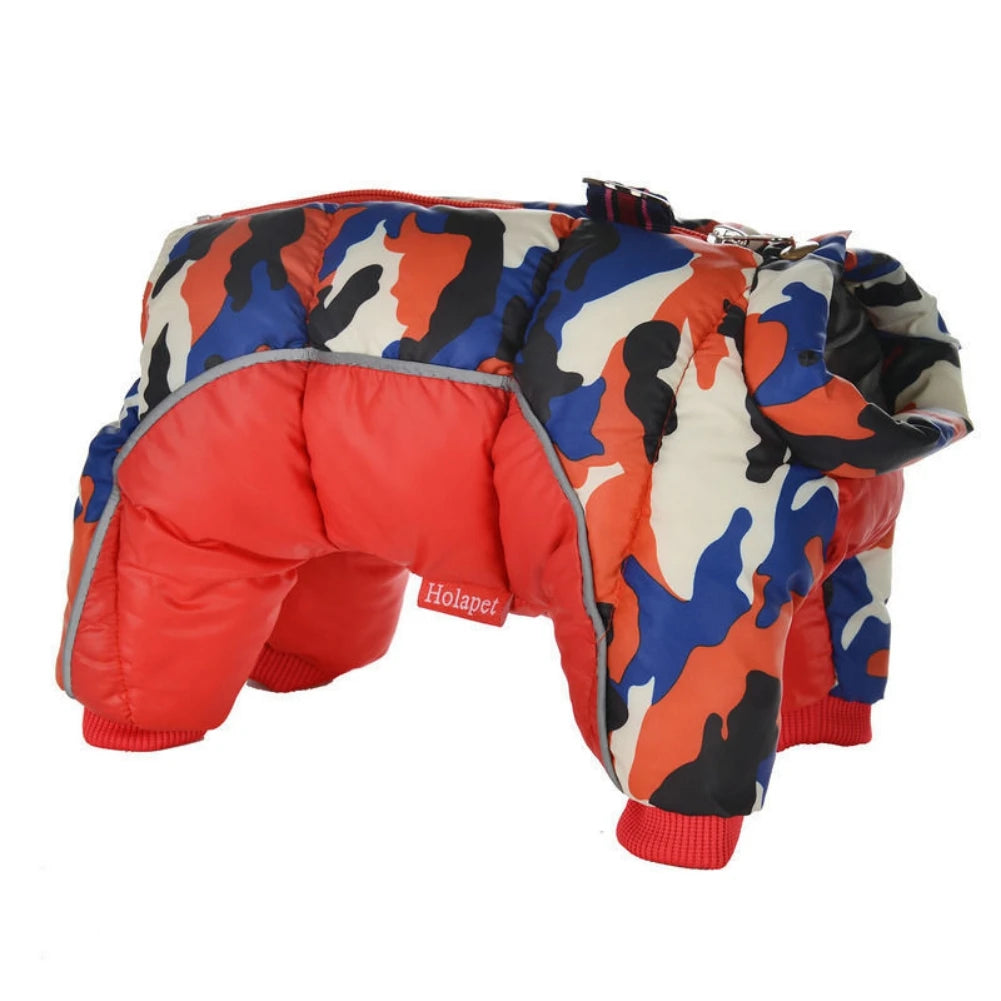 Autumn Winter Padded Dog Coat Jacket Reflective Waterproof