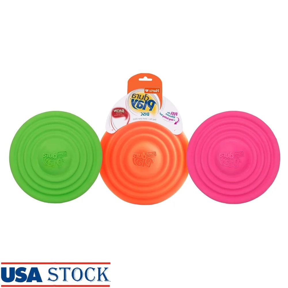 Bacon Scented Latex Dog Toy Squeaky Chew Indoor Outdoor Play