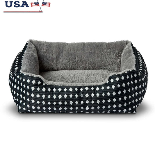 Cozy Lightweight Eco Friendly Dog And Cat Bed Plush Cushion Machine Washable