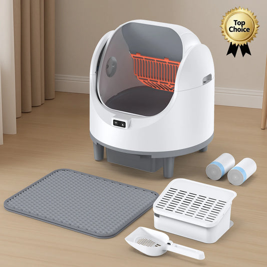 Smart Cat Litter Box Self Cleaning With Tuya App Control 8L