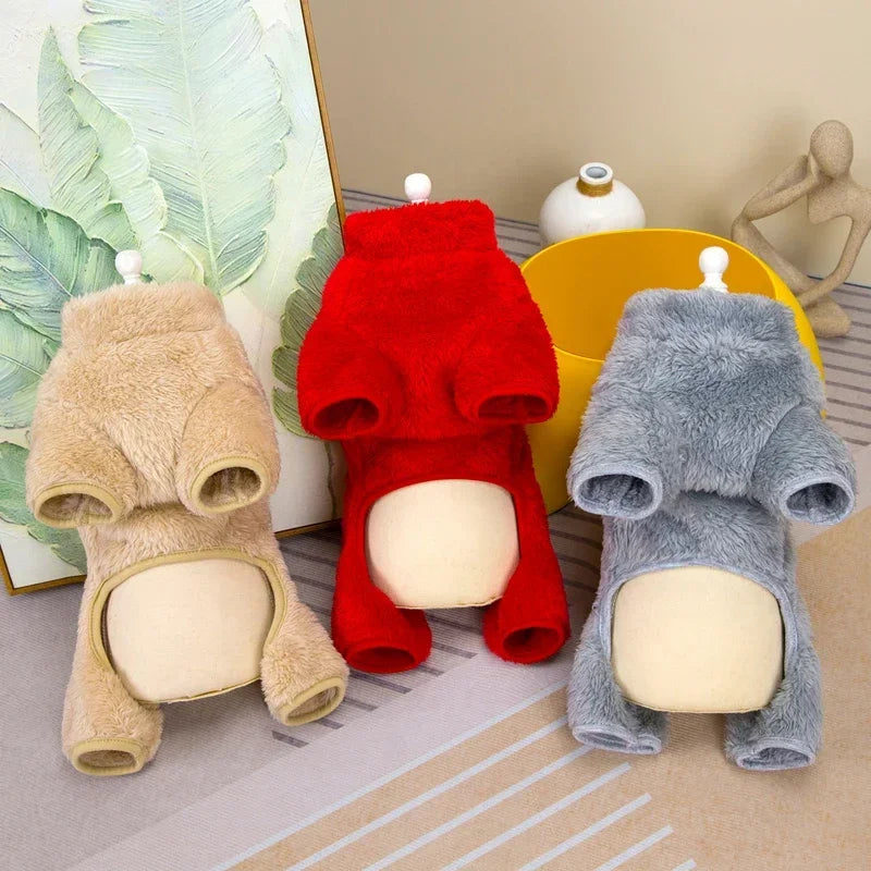 Winter Dog Jumpsuit Overalls Coat For Small Dogs Cats Maltese Chihuahua