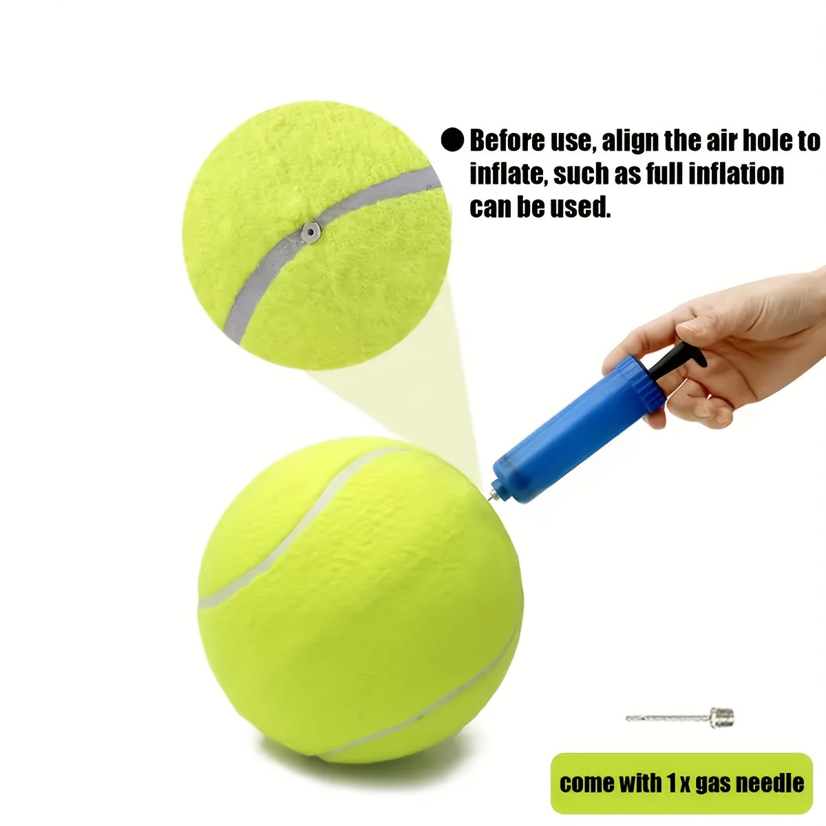 Extra Large Tennis Dog Ball 9.5 Inch Four Pack Chew Toy