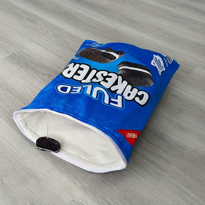 Pet Fueled Foldable Cat Tunnel Toy With Plush Fleece