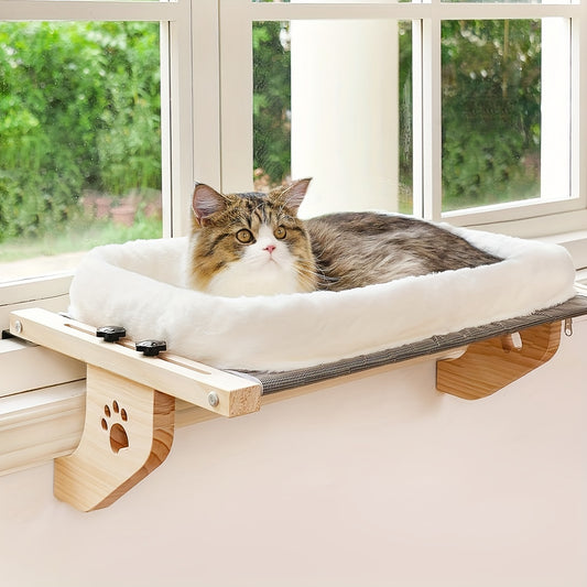 Adjustable Cat Window Perch Hammock With Durable Frame