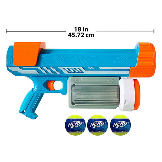 18 Inch Dog Tennis Ball Launcher With 3 Balls And Backpack