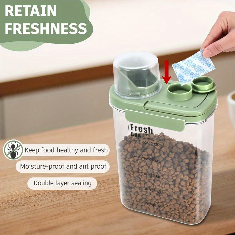 25 Lb Airtight Dog And Cat Food Storage Container With Cup