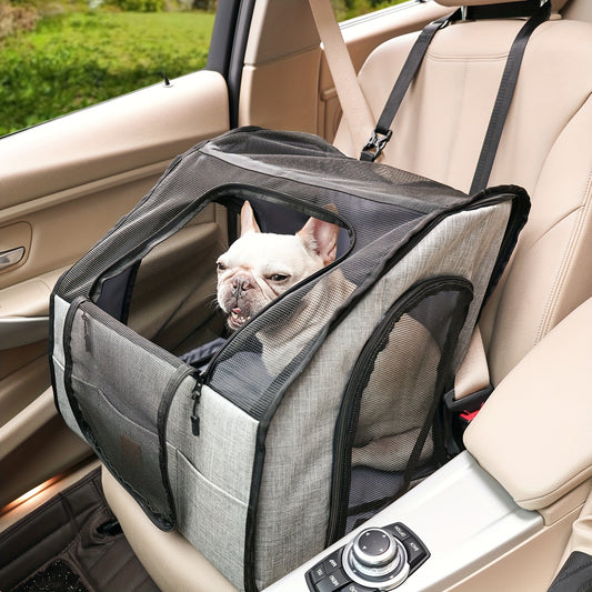 Portable Foldable Dog Cage for Travel Non Slip Fabric Car Kennel for Small and Medium Dogs