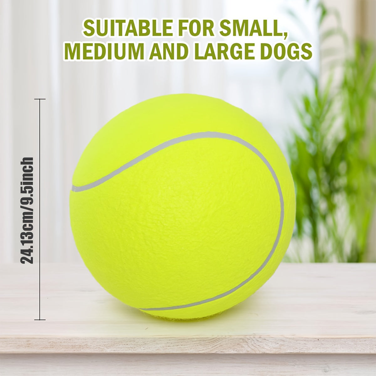 Extra Large Tennis Dog Ball 9.5 Inch Four Pack Chew Toy