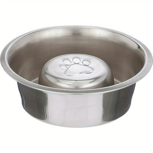 Stainless Steel Slow Feed Bowl for Dogs and Cats Fits Neater Feeders 3 Cup Capacity