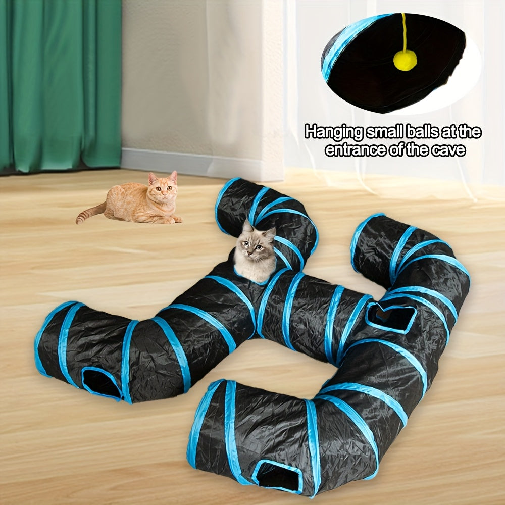 Large Cat Tunnel Foldable Playground Heavy Duty Polyester