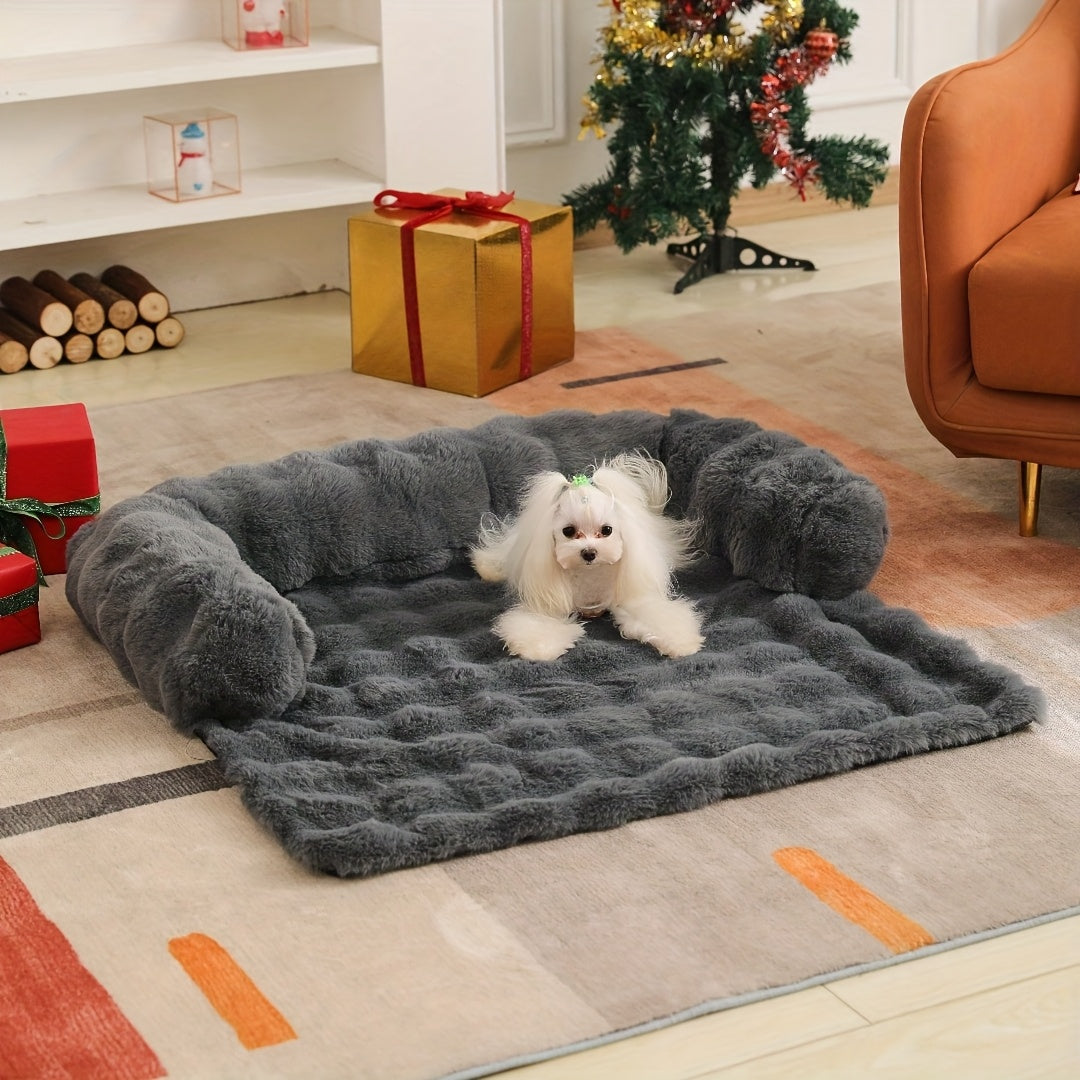 Kepeak Dark Gray Pet Sofa Bed For Small To Medium Dogs